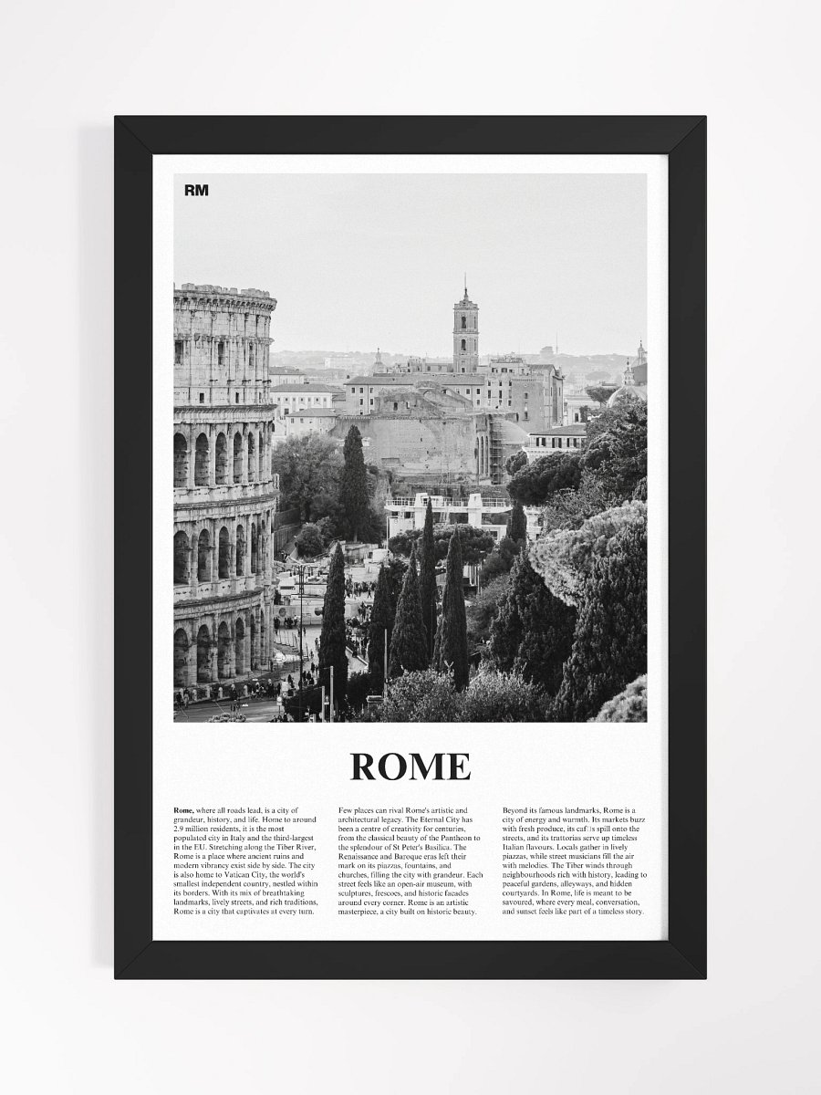 Rome 02 Newspaper Poster | Framed product image (5)