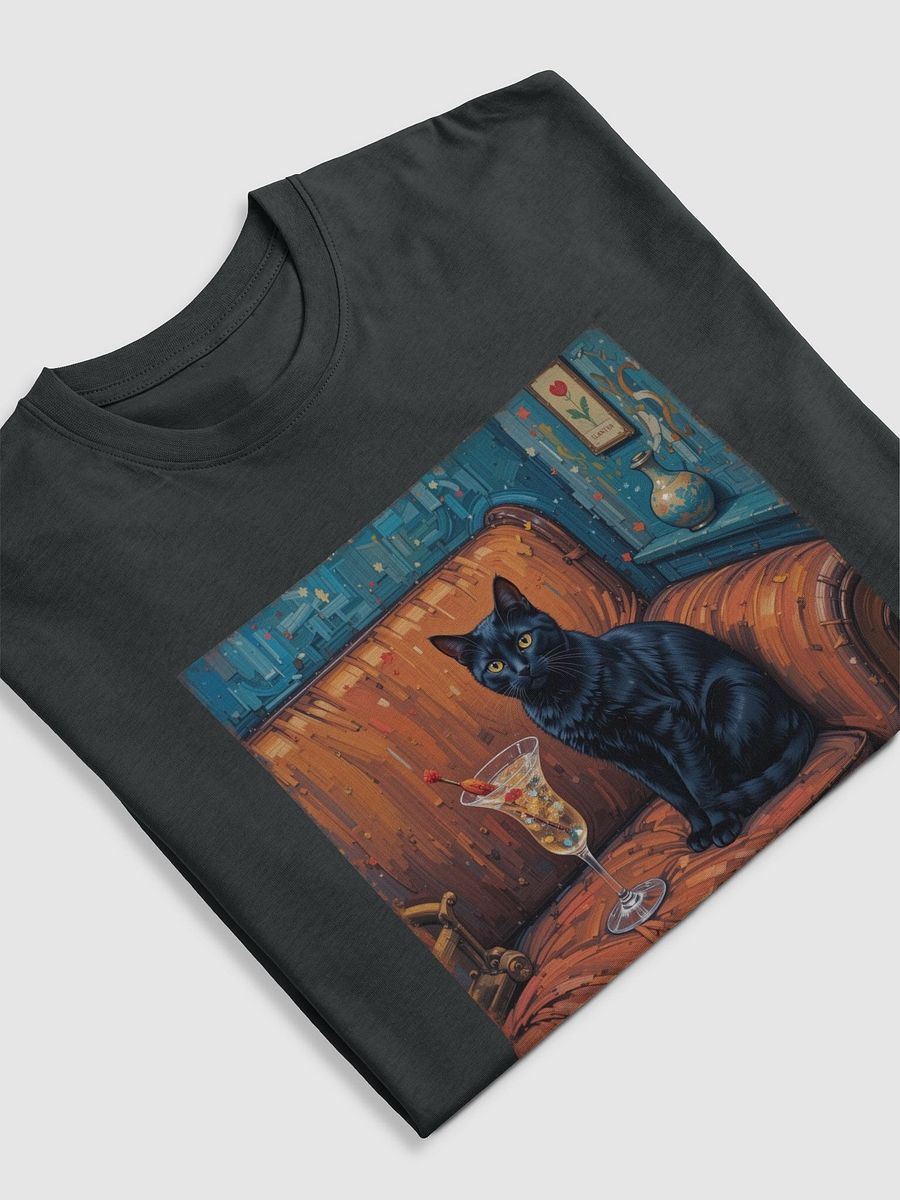 BLACK CAT ON COUCH NEXT TO MARTINI product image (5)