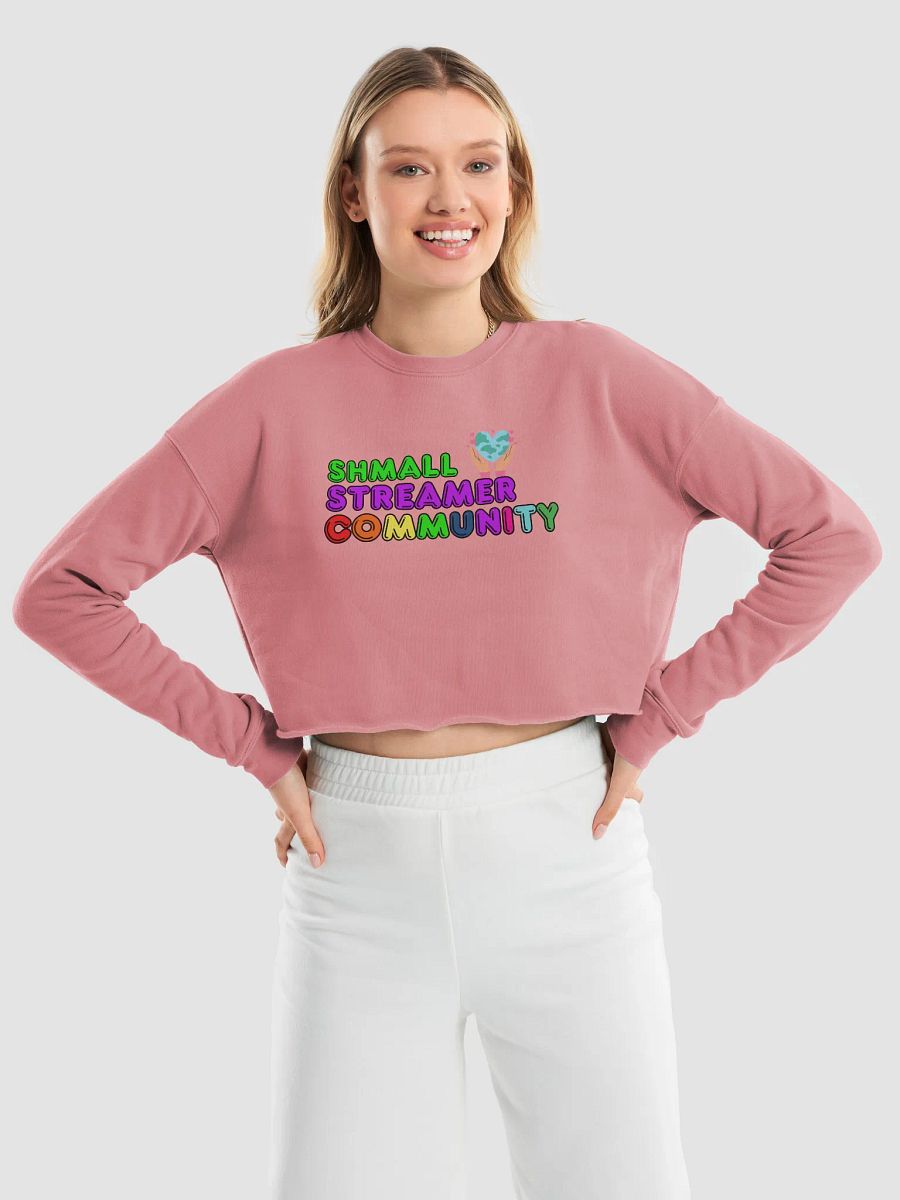 Shmall Streamer Grow Together Women's Fleece Crop Sweatshirt product image (9)