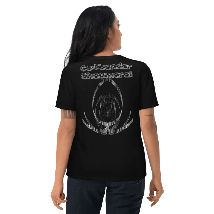 Organic Cotton T-Shirt - Embroidered - Co Founder Shaumarai - White HApex Gear White Logo product image (12)