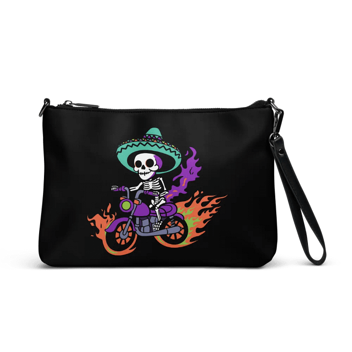 Bone to be Wild Colorful Flip-Sided Faux Leather Crossbody Bag product image (1)