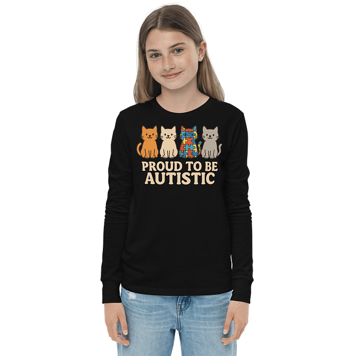 Proud to Be Autistic Youth Long Sleeve T-shirt product image (7)
