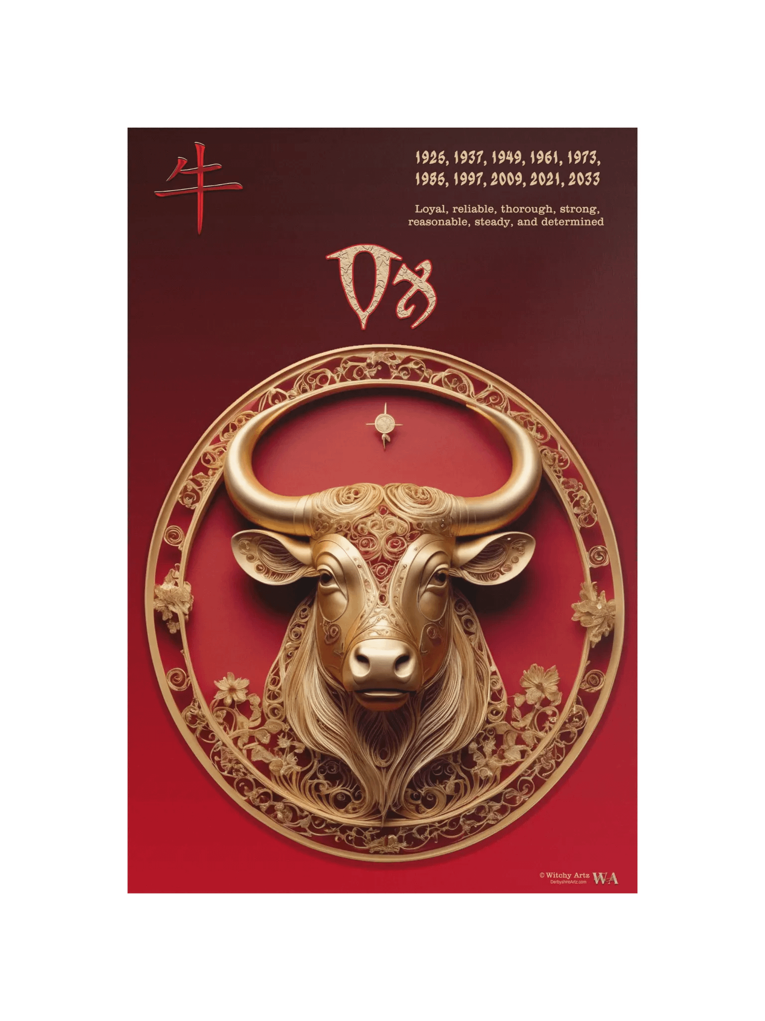 Chinese Zodiac Poster - OX product image (11)