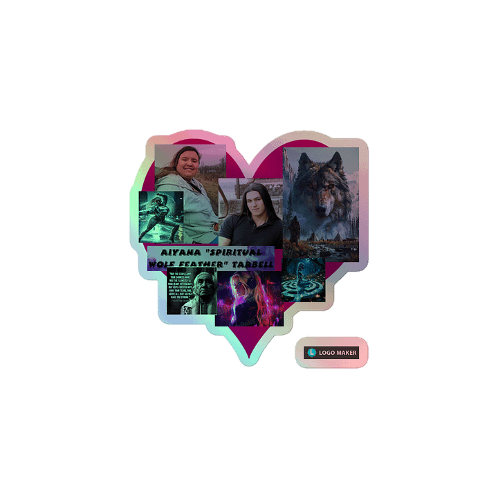 Aiyana " Spiritual Wolf Feather" Tarbell YouTube stickers product image (1)