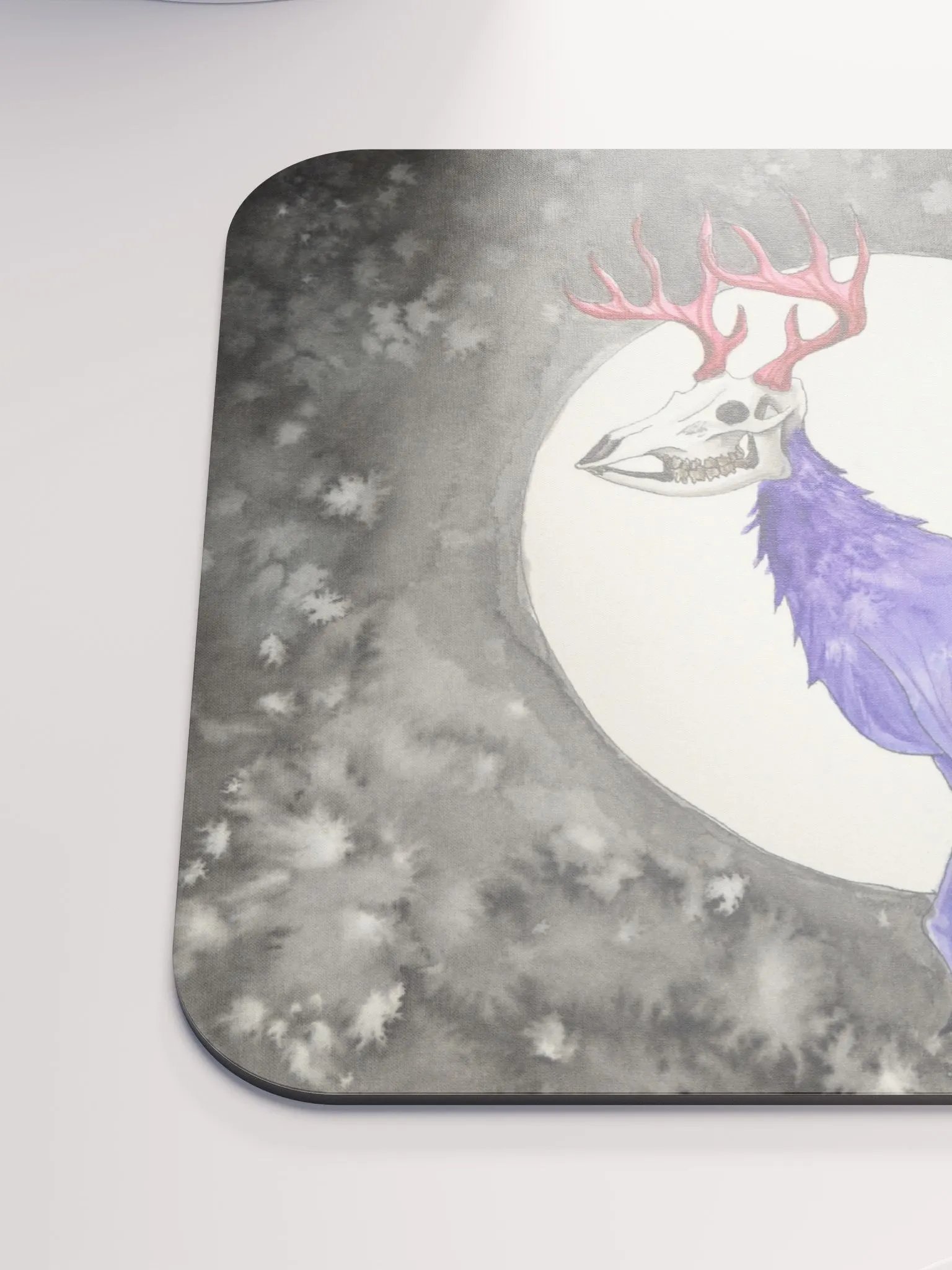 Skull deer mouse pad product image (6)