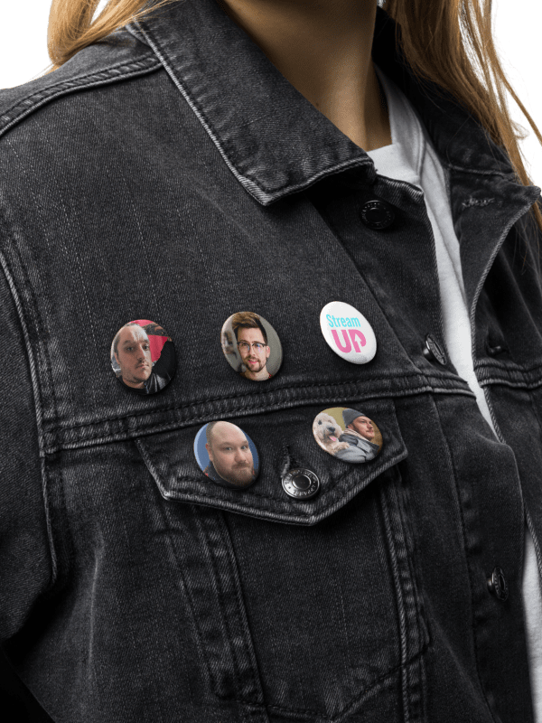 Team StreamUP Pin Button Set product image (4)
