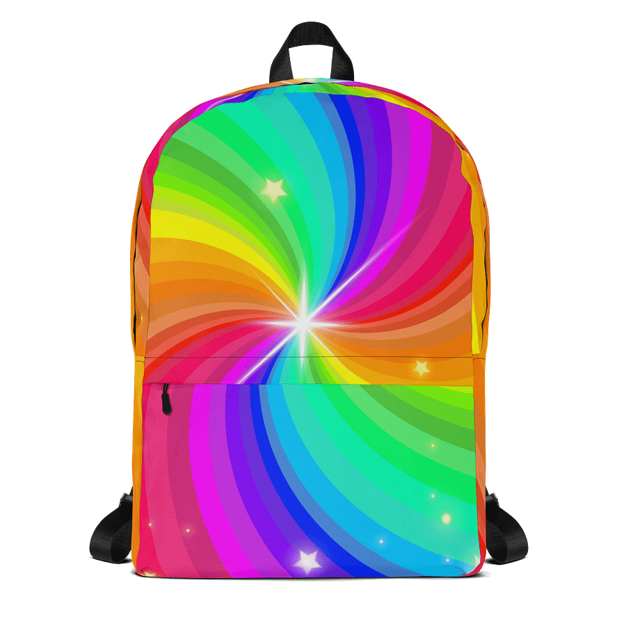 Rainbow Swirl All-Over Backpack product image (1)