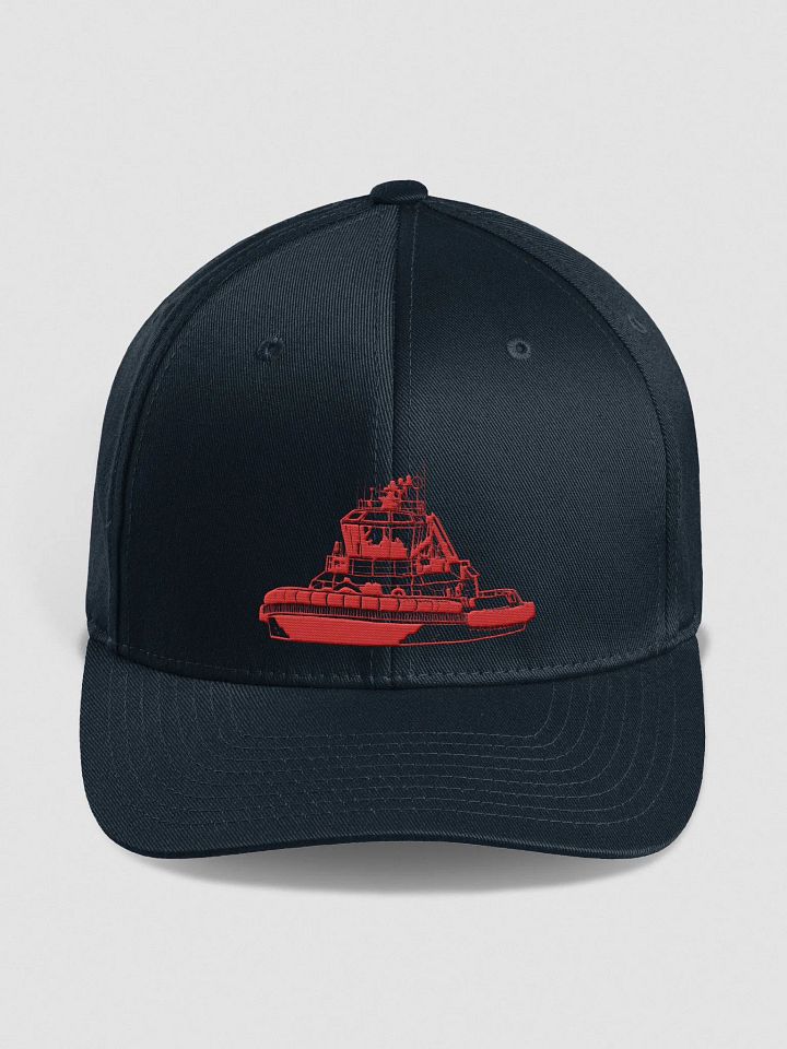 Red Athena tug Fitted Flexfit Cap product image (1)