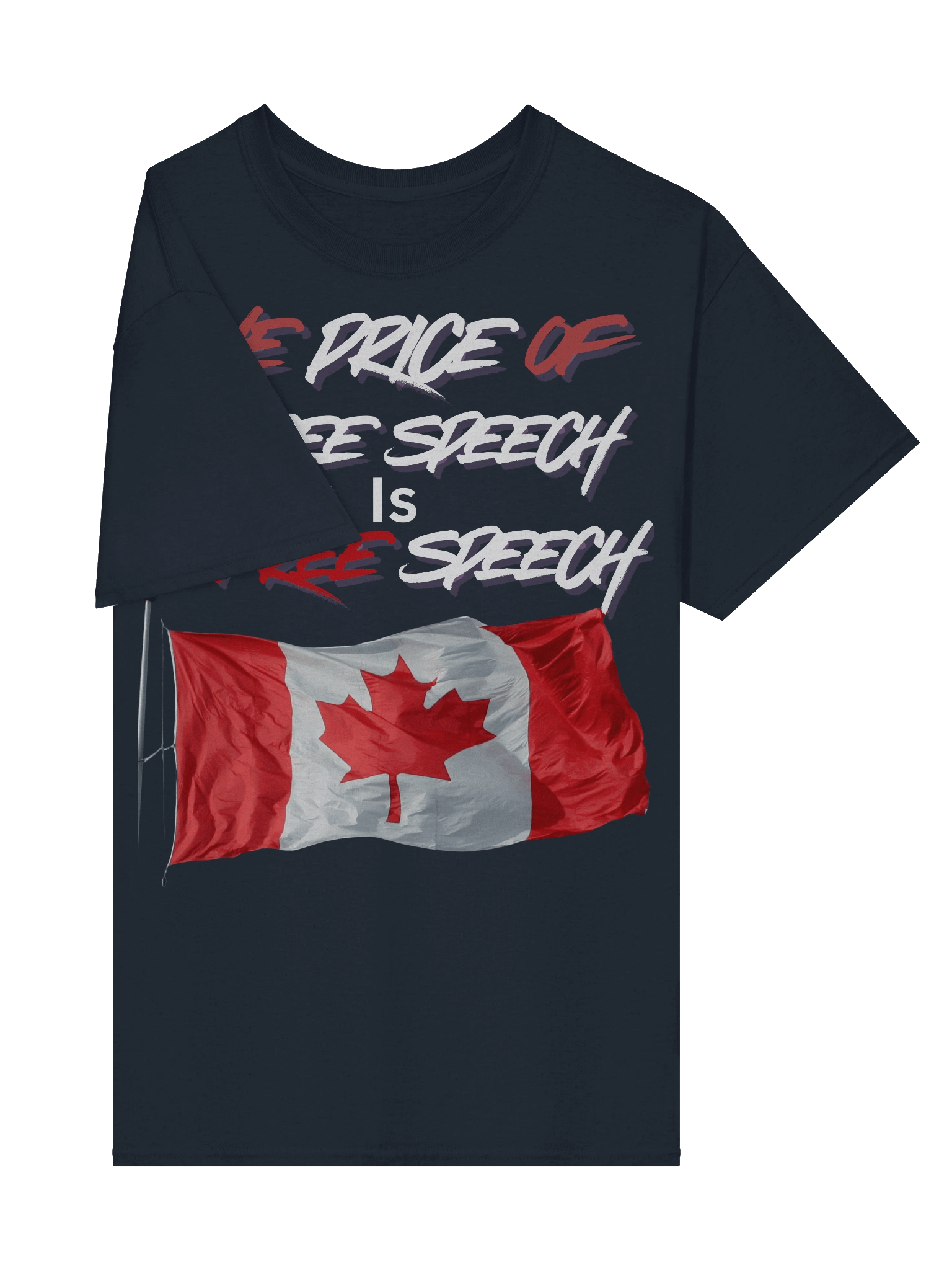 Canadian Free Speech Flag Tee product image (5)