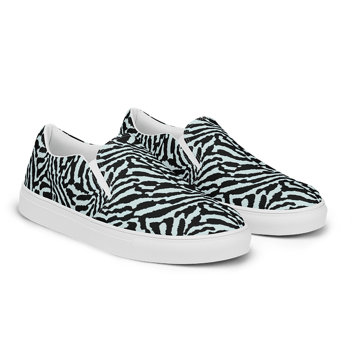 Blue Zebra Canvas Shoes product image (2)