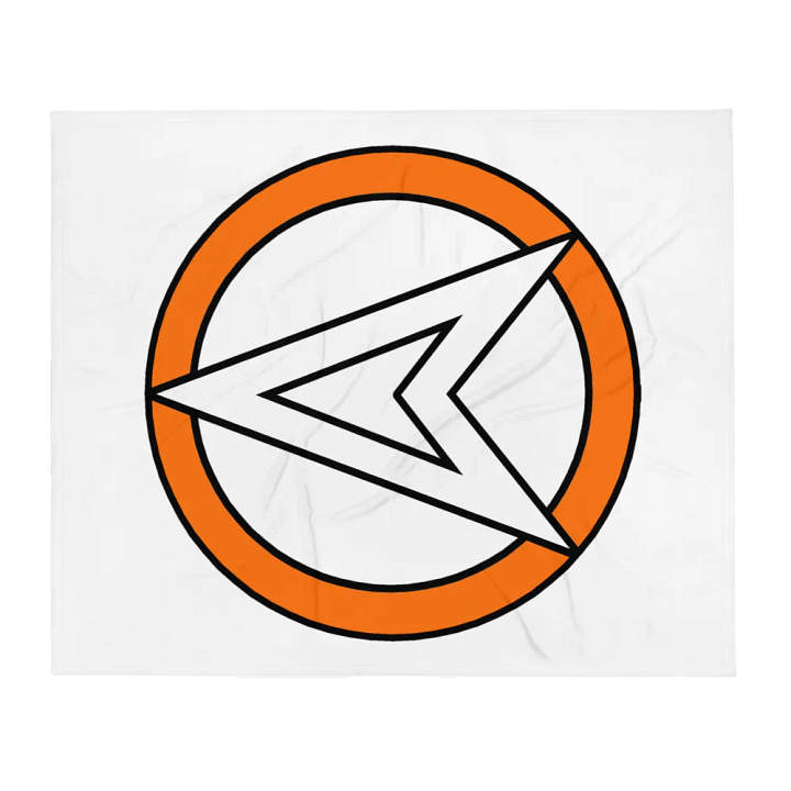 'OA' Symbol Throw Blanket - White product image (1)