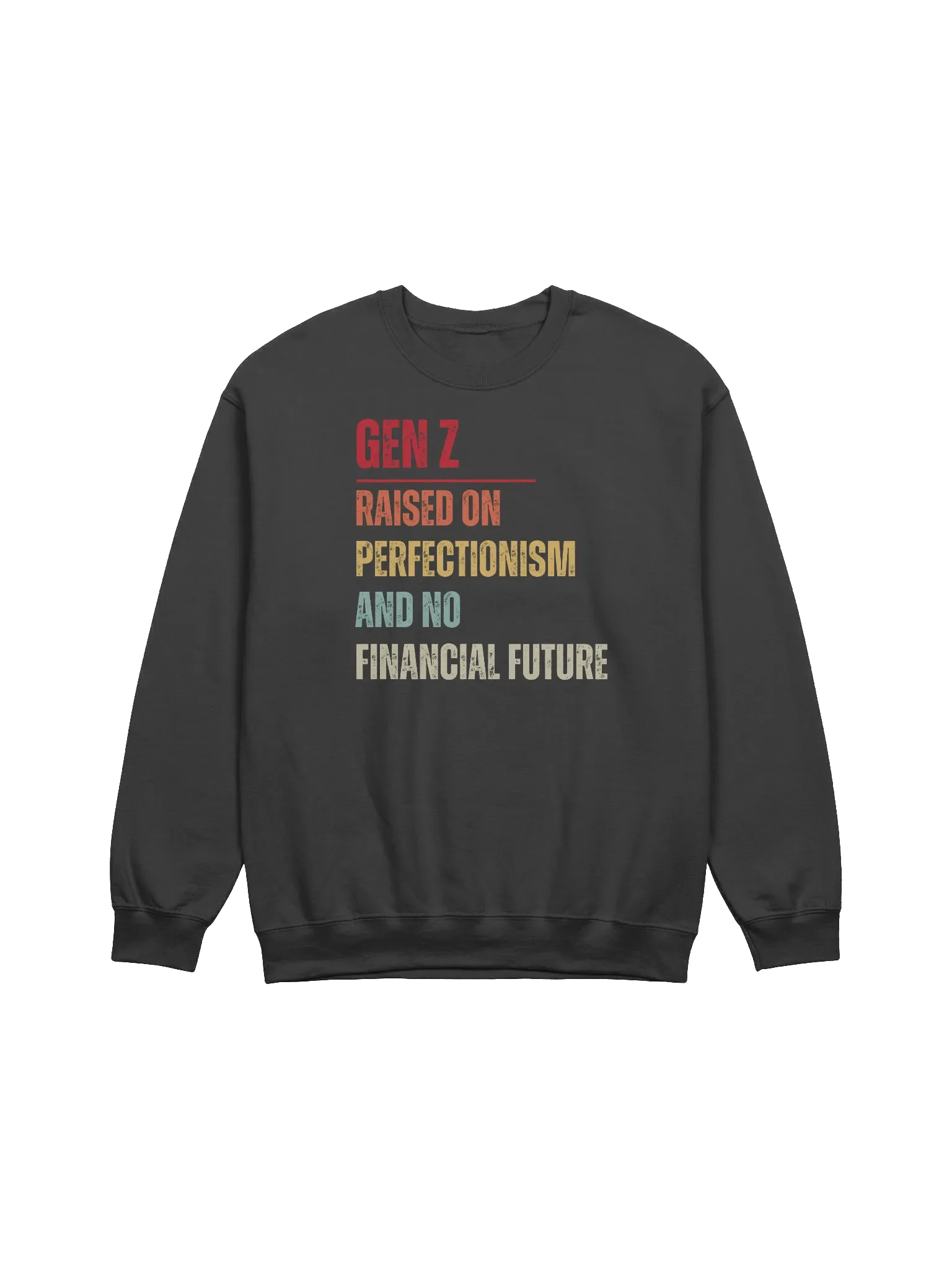 Gen Z Raised On Perfectionism And No Financial Future Sweatshirt product image (1)