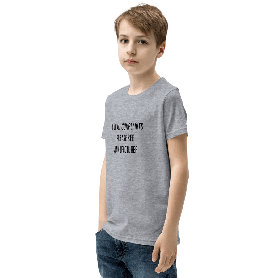 For All Complaints Please See Manufacturer - Youth T-Shirt product image (77)