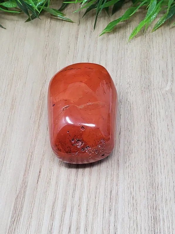Red Jasper Palm Stone (Stone E) – Grounding Crystal for Strength & Stability | One-of-a-Kind Healing Stone product image (1)
