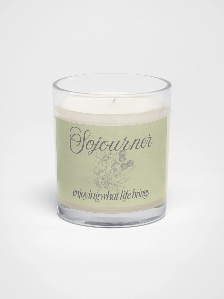 Sojourner - Soy Wax Candle In A Clear Glass Jar product image (1)