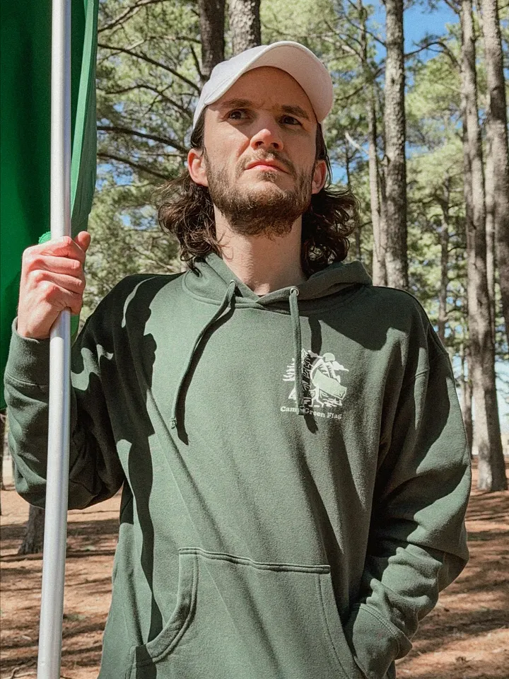 Camp Green Flag Premium Unisex Hoodie product image (2)