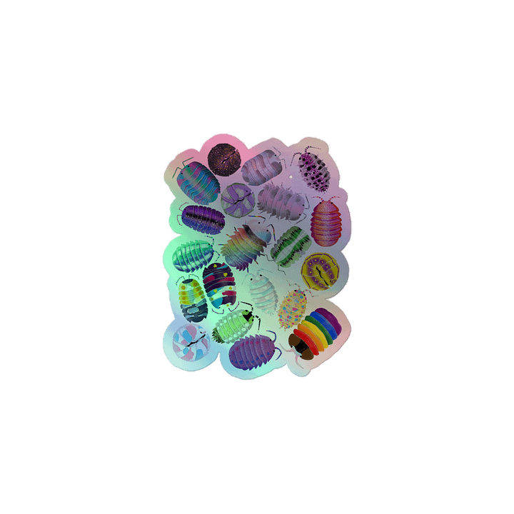 Mega Pride for All Isopod Holographic Sticker product image (1)