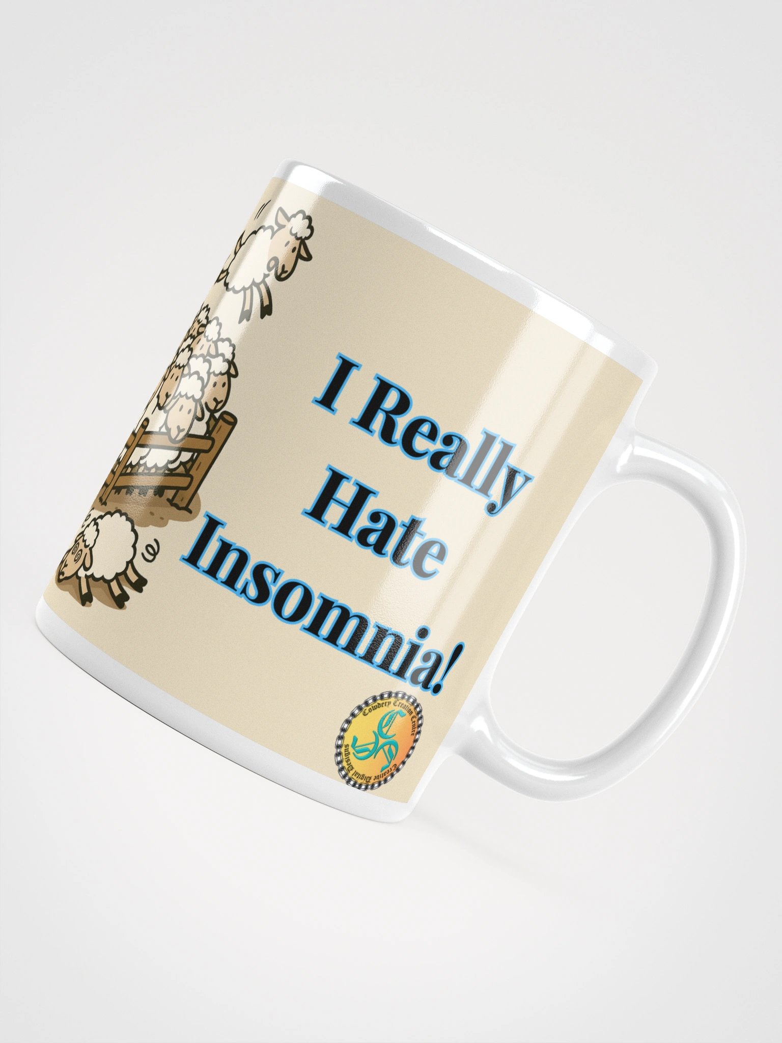 I Really Hate Insomnia (Both) Glossy White Mug product image (11)