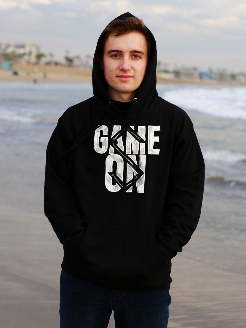 Game On Hoodie — Black product image (2)