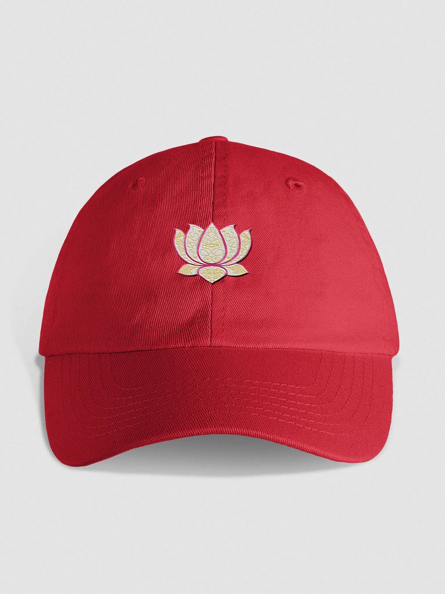 Lotus Blossom Youth Red Baseball Cap product image (1)