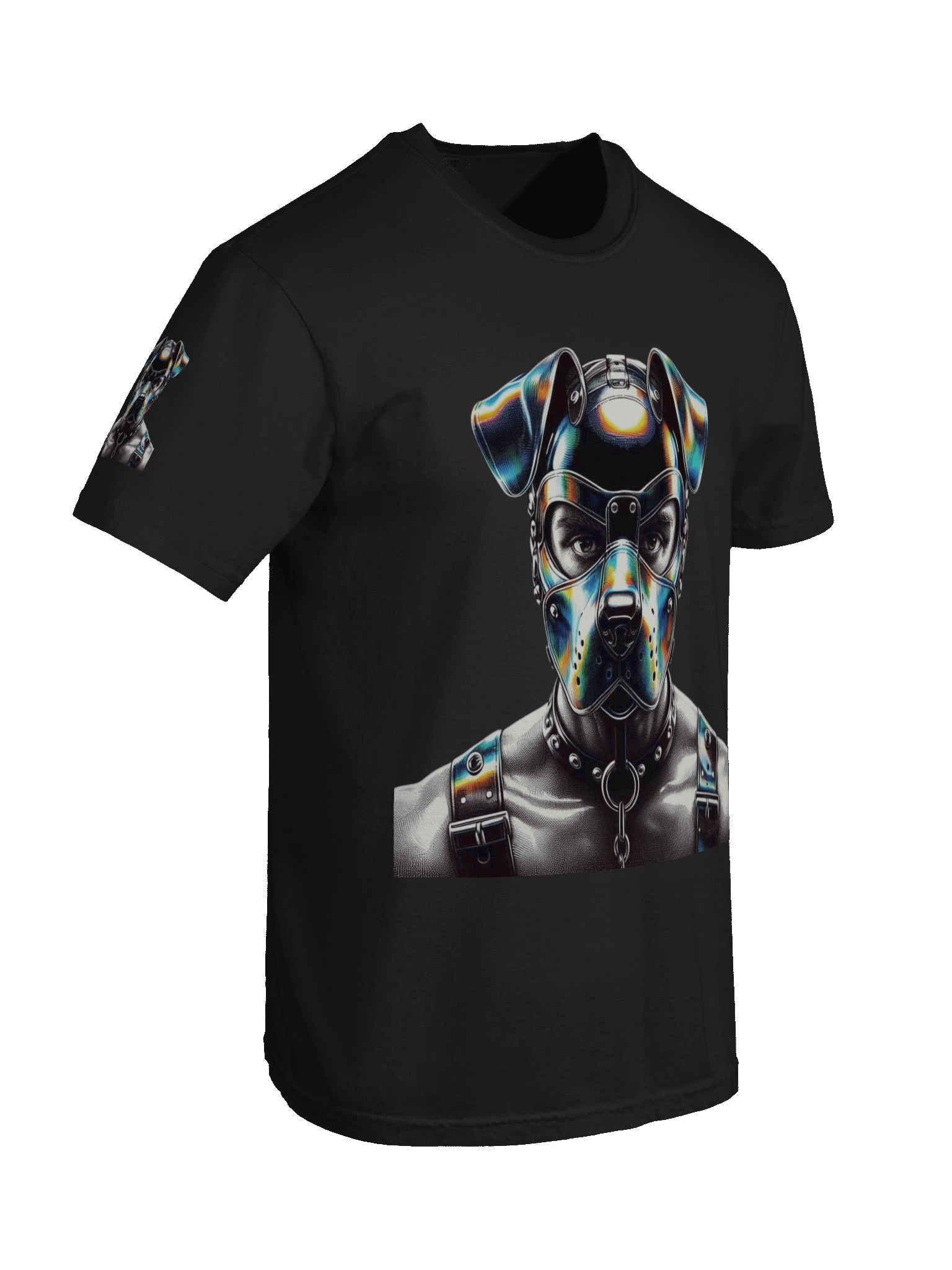 Limited Time Offer Lucky DIP bonus! Pup Play - CyberPop Pup Gay Leather Bar NYC Pride Graphic Design T-Shirt product image (67)