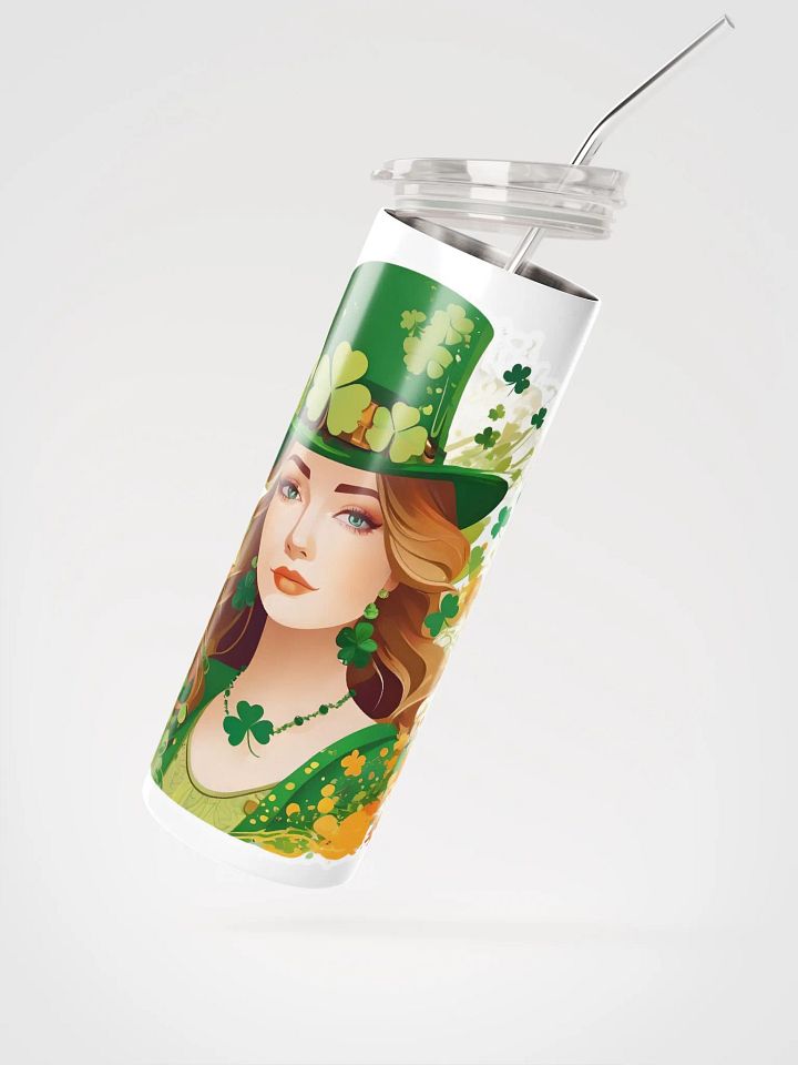 Boho St Patrick’s Day Lady Thermal Tumbler product image (2)