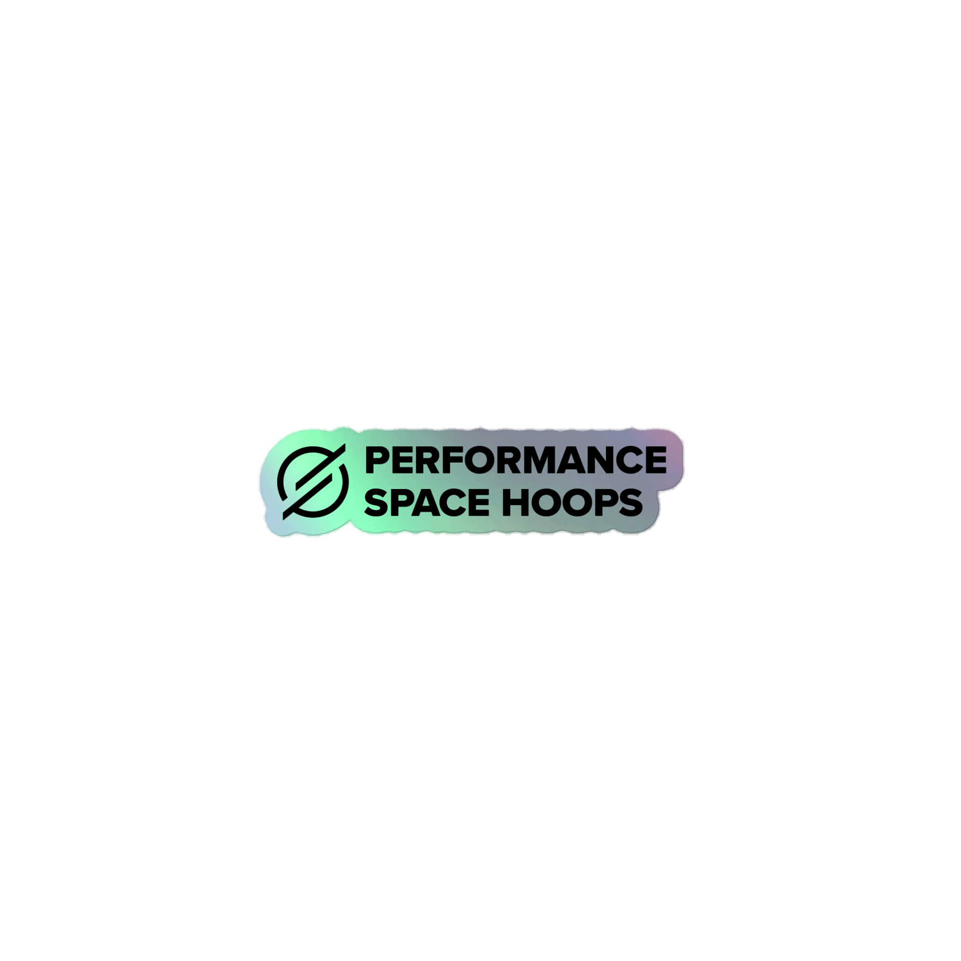 Performance Space Hoops Kiss-Cut Holographic Sticker Sheet product image (1)