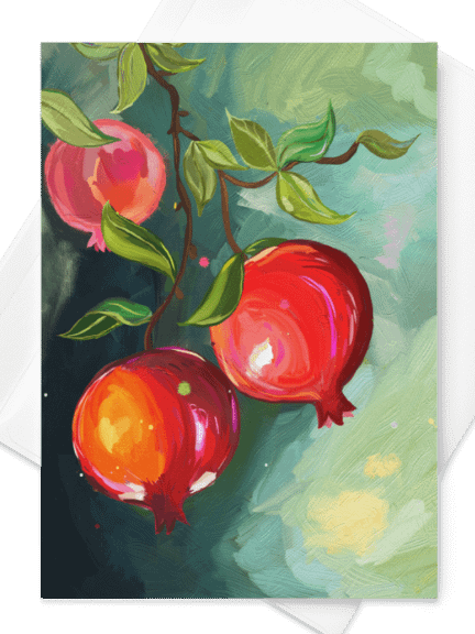 Pomegranate Rosh Hashanah Card product image (1)