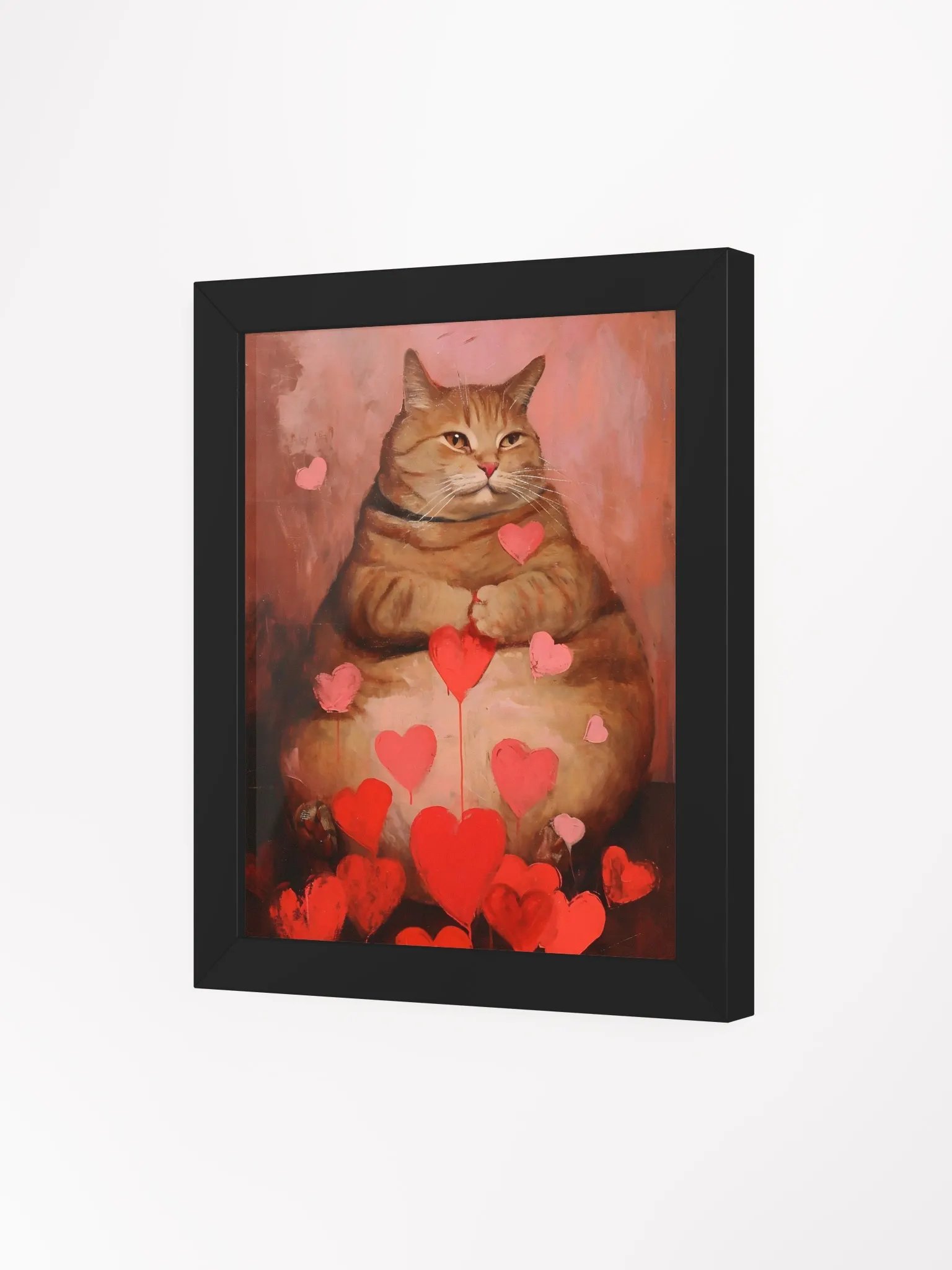 Serene Love: Framed Cat Art Poster product image (5)