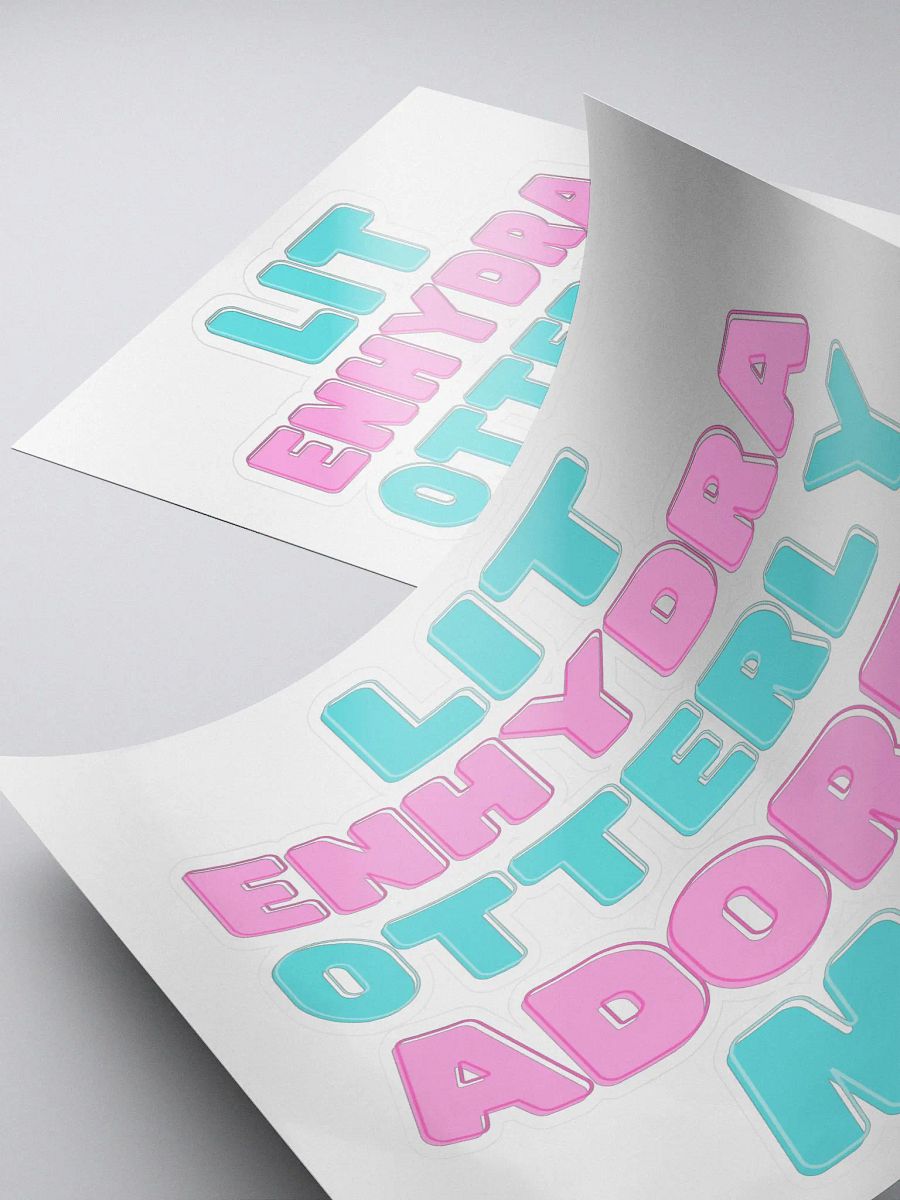 litenhydra Otterly Adores Me sticker product image (4)