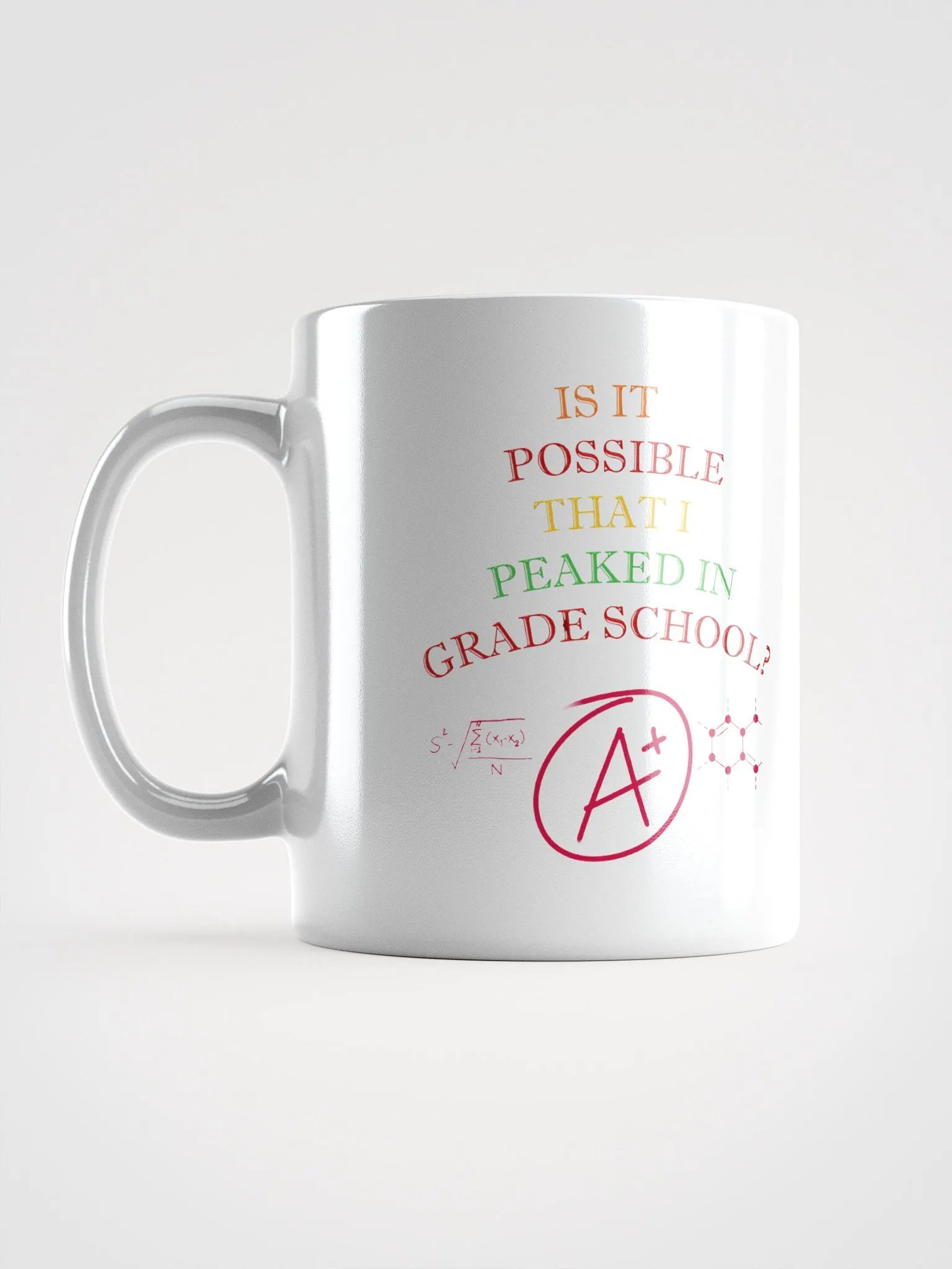 Is It Possible That I Peaked In Grade School? White Mug product image (16)
