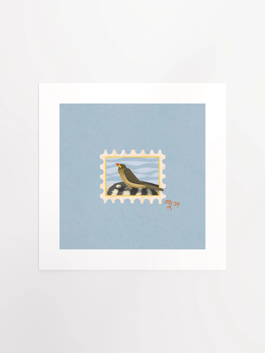 Oxpecker Stamp Print – Birbfest 2024 product image (2)
