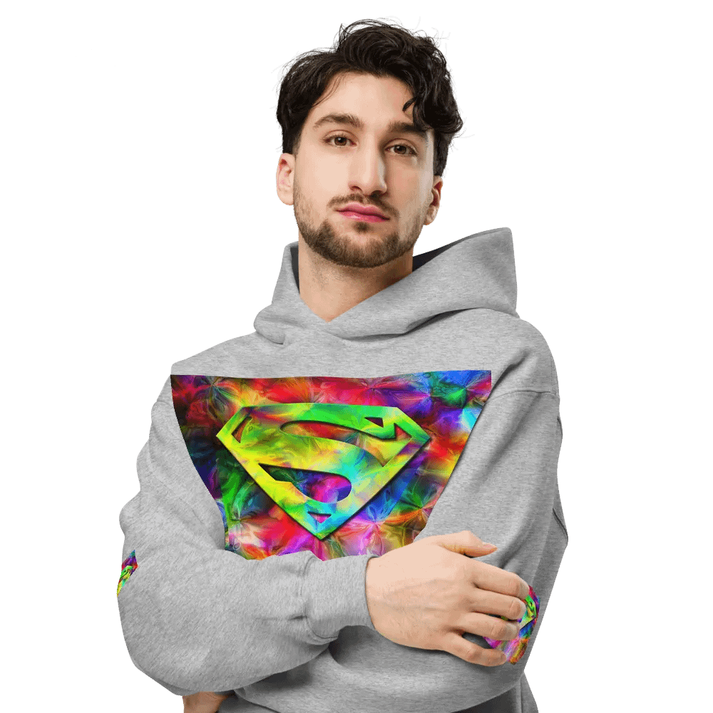 Psychedelic Superman Shield Hoodie product image (6)