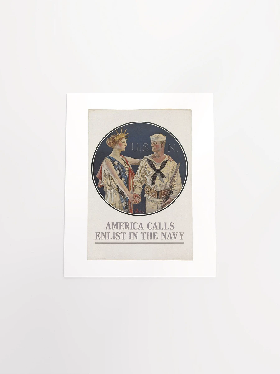 America Calls Enlist In The Navy by J.C. Leyendecker (1917) - Print product image (4)