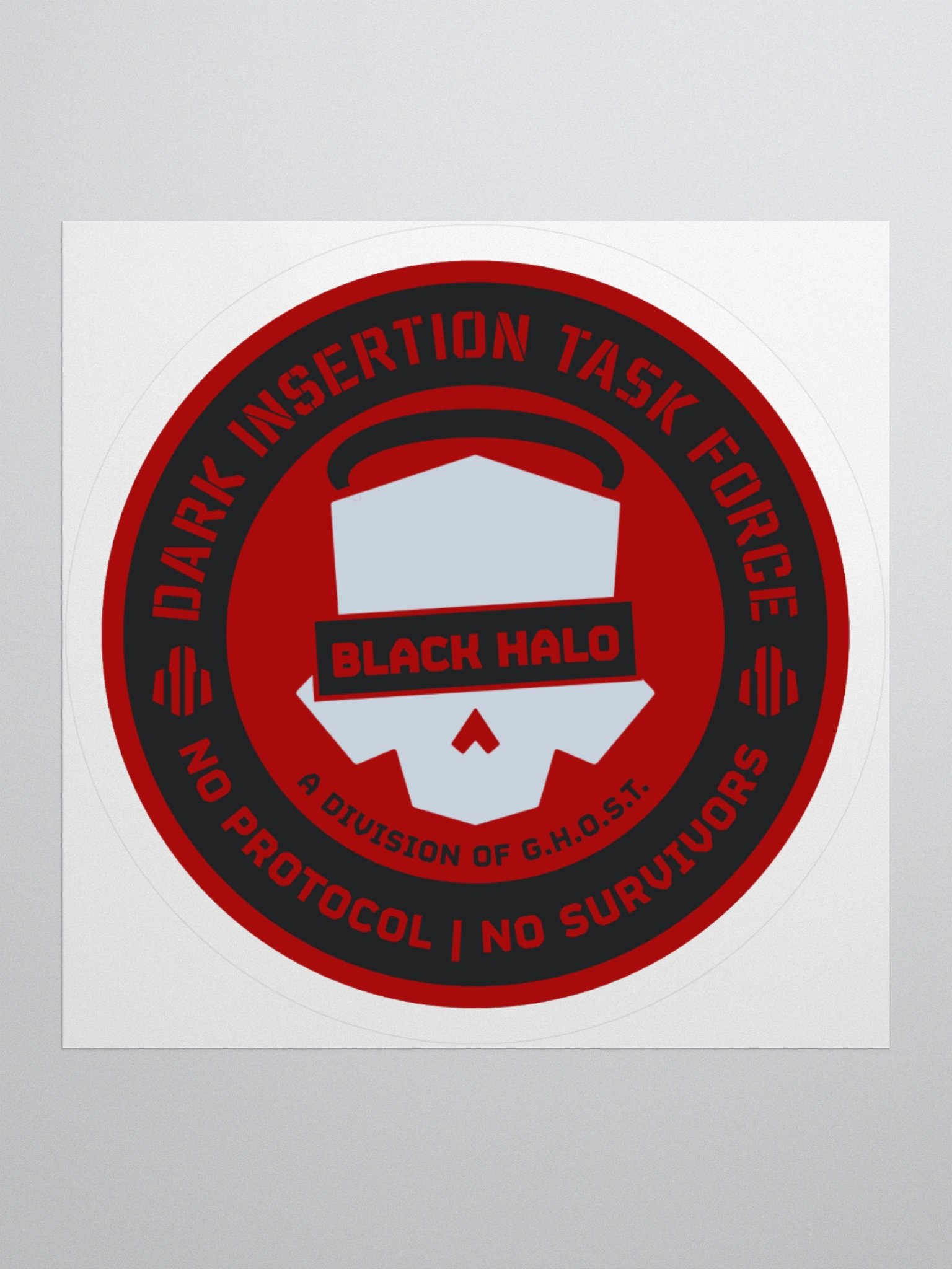 Black Halos Flat Sticker product image (2)