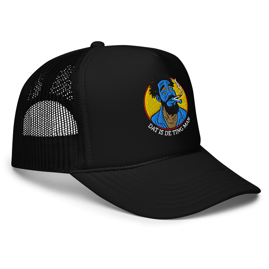 Dat Is De Ting Man Aqua Teal Color Design Trucker Hat product image (4)