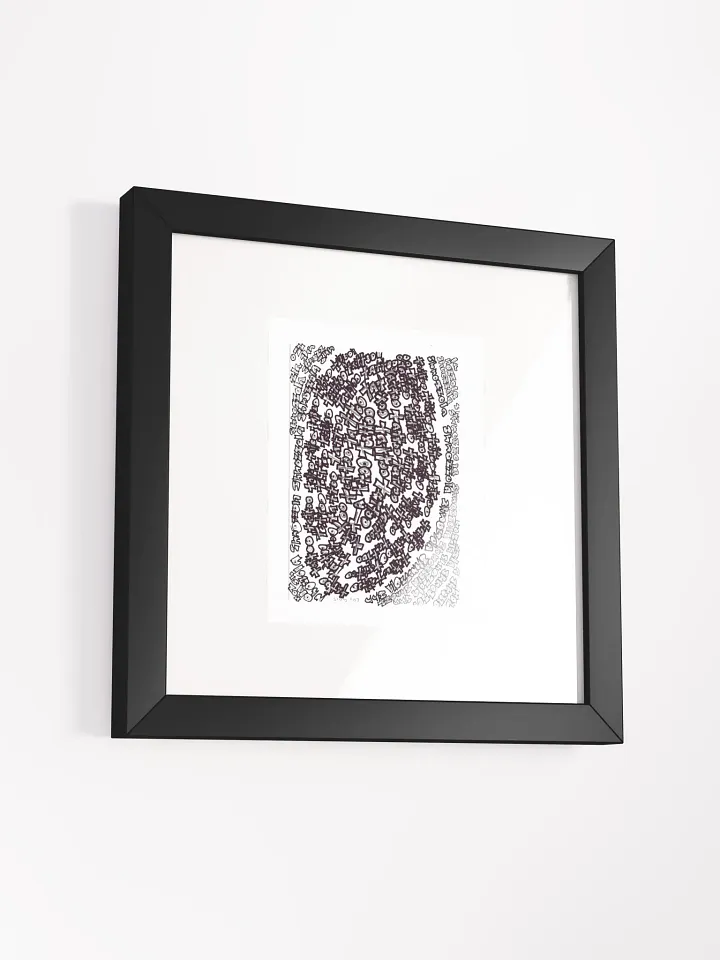 shnozolla tattoo Panel Card Print Framed product image (1)