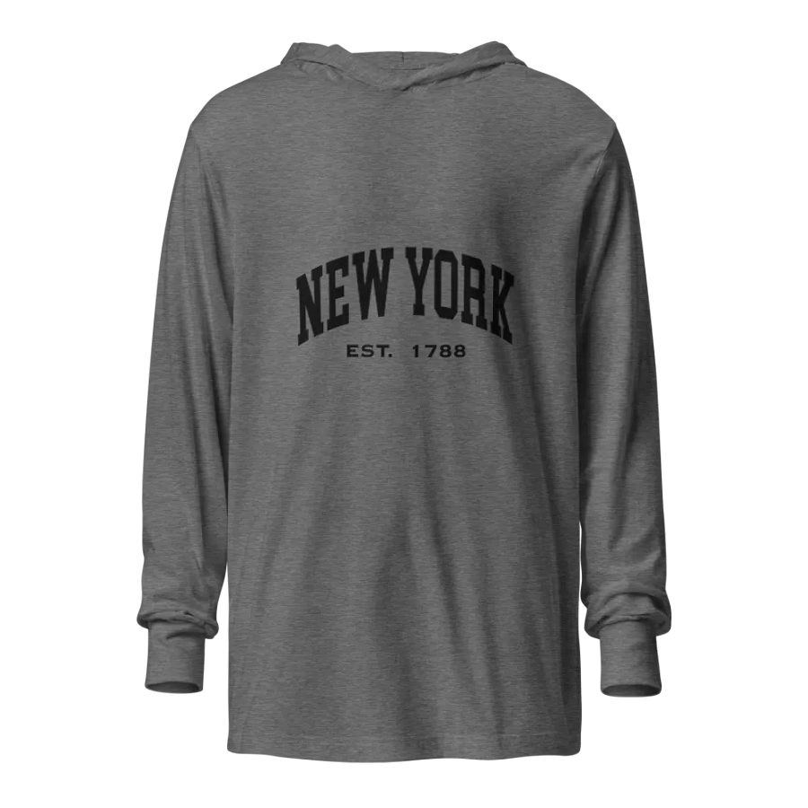 Woman Unisex Hooded Long Sleeve Tee product image (1)