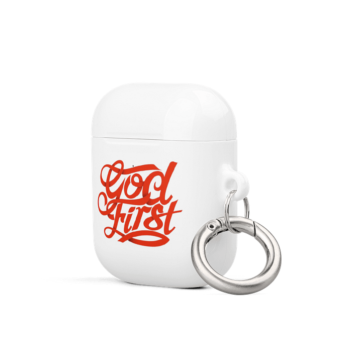 God first airpod case white product image (2)