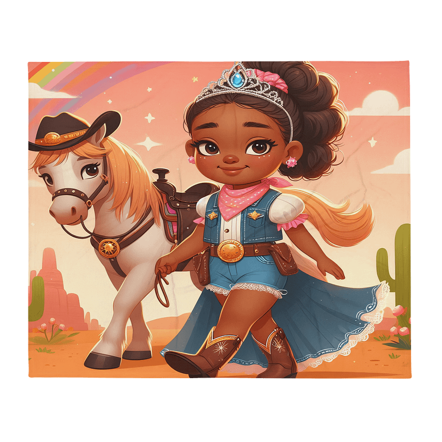 Cowgirl Throw Blanket product image (1)