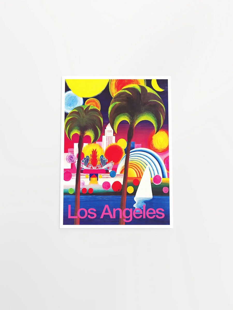 Los Angeles, USA, 1960s — retro vintage travel poster, retro travel art, retro travel wall art, LGBT art poster product image (9)