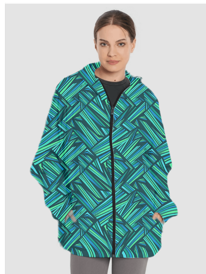Aqua Angles | Unisex Windbreaker product image (1)