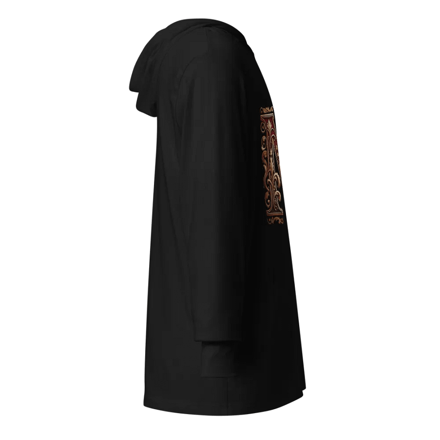 Elegant Floral Letter 'M' Hooded Tee product image (5)