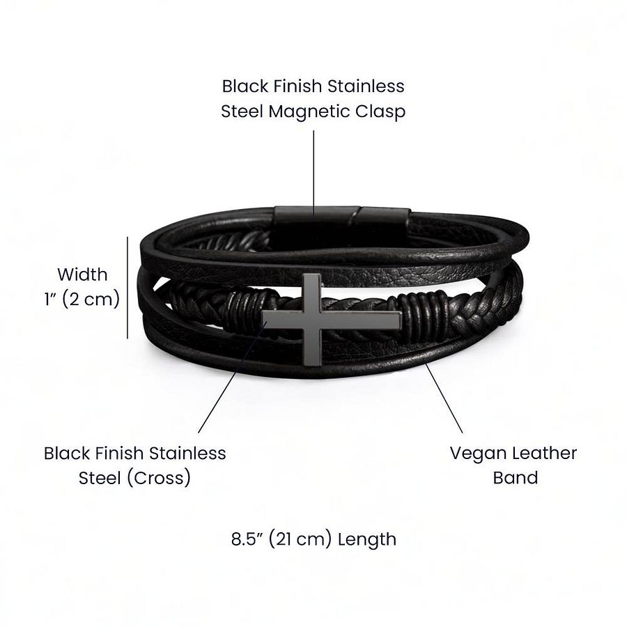 Nephew Cross Bracelet From Uncle - Never Feel Alone product image (5)