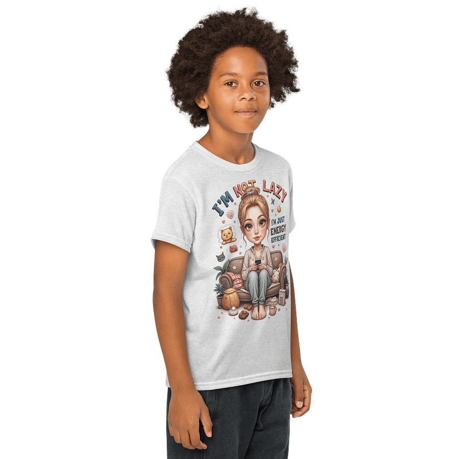 I'm Not Lazy I'm Energy Efficient Youth Tee product image (61)