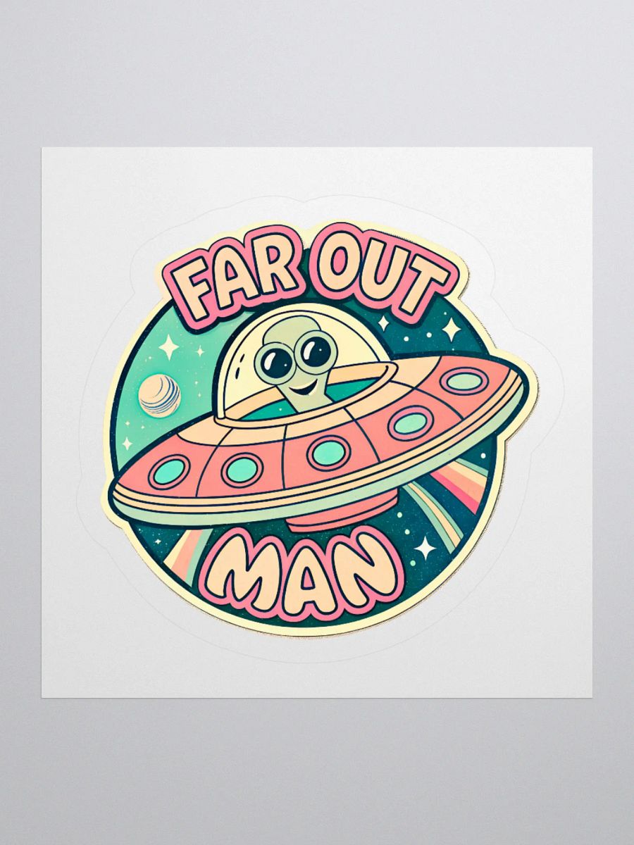 Far Out Alien Kiss Cut Stickers product image (3)