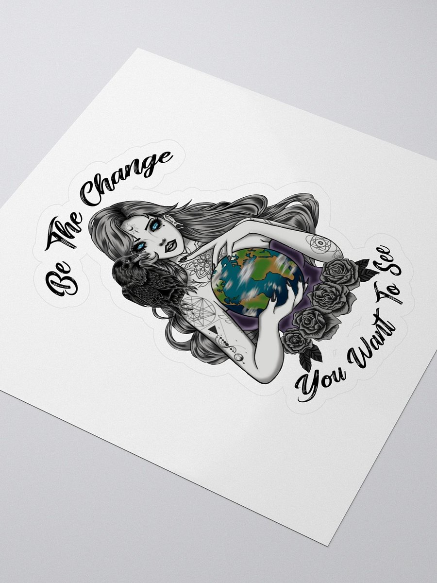 Be the Change Sticker product image (3)
