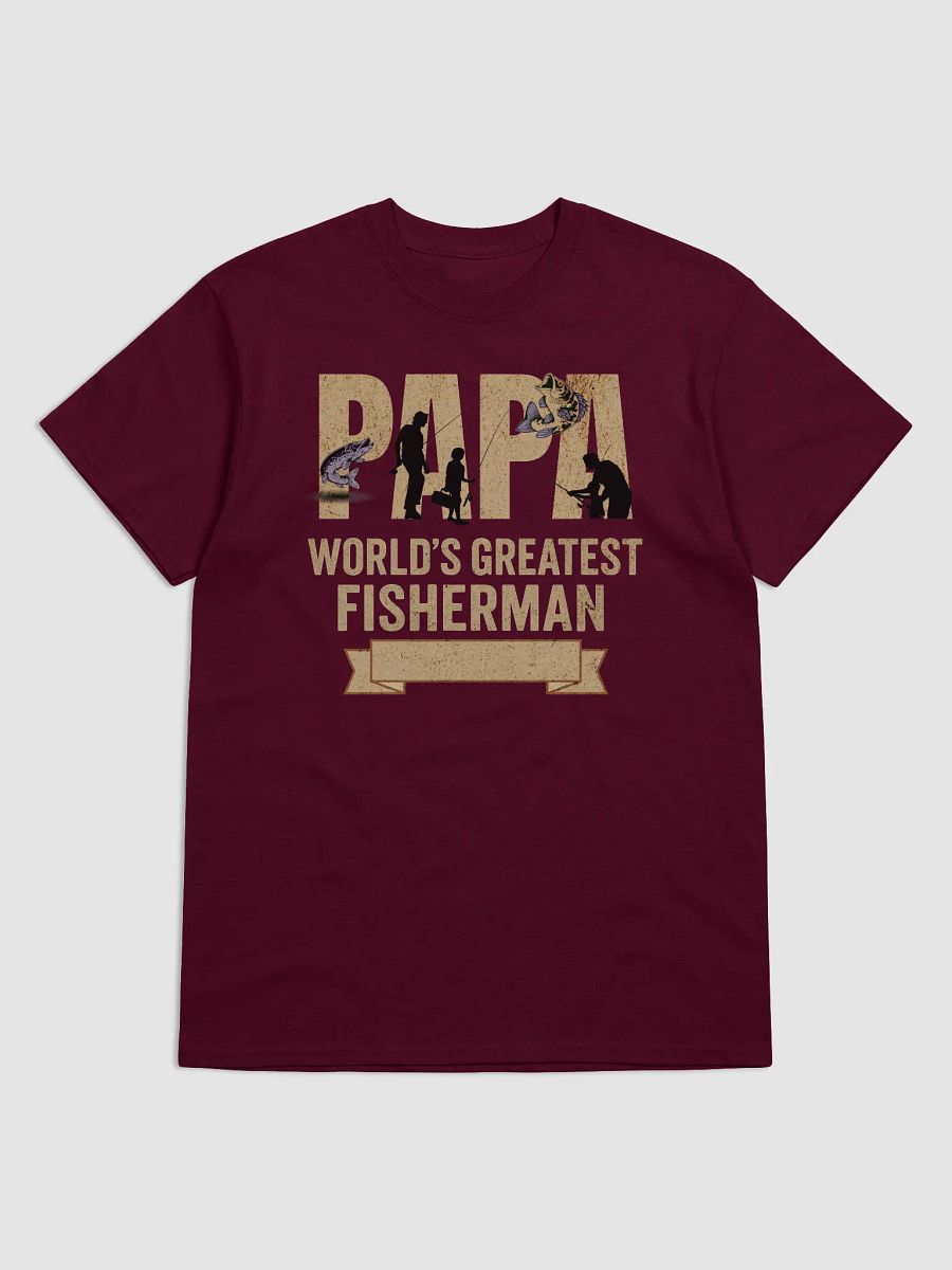 Papa Fisherman Vintage T-Shirt – World's Greatest Fisherman Retro Gift product image (3)