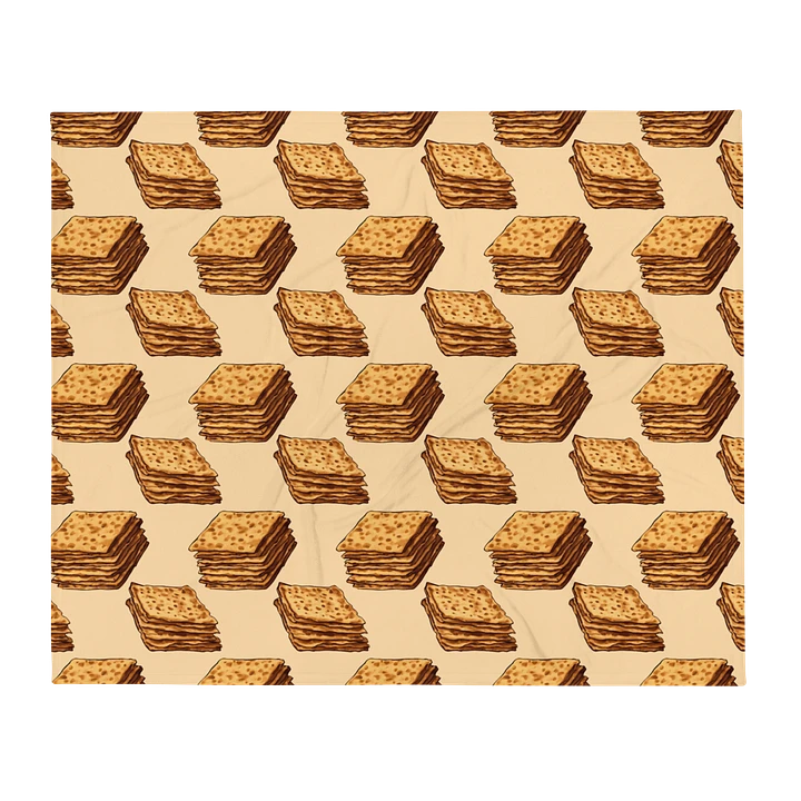 Passover Blanket with Matzah Pattern product image (2)