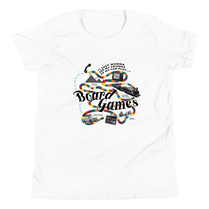 (YOUTH) Board Games T-Shirt (Light Mode) product image (1)